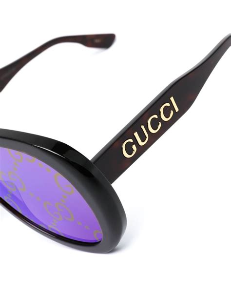 gucci print glasses